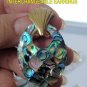 1.5" Oval MOP Mosaic Paua Abalone Shell Reversible INTERCHANGEABLE Donut Pendant