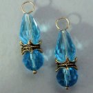 DBL Fancy Topaz INTERCHANGEABLE Earring Charms YG or SS