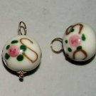 12mm Lampwork INTERCHANGEABLE Earring Charms YG or SS