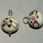 12mm Lampwork INTERCHANGEABLE Earring Charms YG or SS