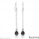 44mm Chain Hematite INTERCHANGEABLE Earring Wires and Charms Sterling Silver