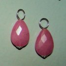 SM-MD Pink Jade INTERCHANGEABLE Earring Charms YG or SS