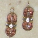 DBL Plum & Swarovski INTERCHANGEABLE Earring Charms YG
