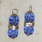 DBL DK Blue Swarovski INTERCHANGEABLE Earring Charms YG