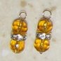 DBL Amber & Swarovski INTERCHANGEABLE Earring Charms YG