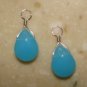 SM-MD Blue Qtz INTERCHANGEABLE Earring Charms YG or SS
