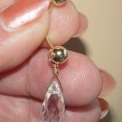 Clear Crystal Brio INTERCHANGEABLE Belly Ring Charm YG