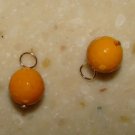 Burnt Orange INTERCHANGEABLE Earring Charms YG or SS