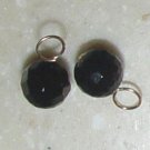 8m AAA Faceted Onyx INTERCHANGEABLE Earring Charms SS