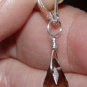 8x16mm Smoky Quartz Teardrops INTERCHANGEABLE Earring Charms SS
