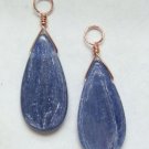 12x24mm Blue Kyanite INTERCHANGEABLE Earring Charms 14K Rose Gold Filled