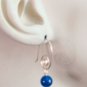8mm Dark Cyan Blue INTERCHANGEABLE Earring Charms 14k Rose Gold Filled
