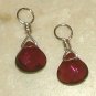 Plum Crystal INTERCHANGEABLE Earring Jacket Charms SS