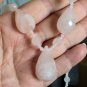 Gorgeous Extra Large 343.70ctw Genuine Rose Quartz Necklace 14K YG