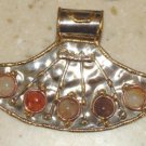 XLG Hand Crafted SLIDE Pendant Silver Brass Copper
