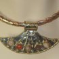 XLG Hand Crafted SLIDE Pendant Silver Brass Copper