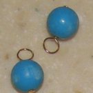 8mm Turquoise Howlite INTERCHANGEABLE Earring Charms YG