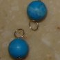 8mm Turquoise Howlite INTERCHANGEABLE Earring Charms SS