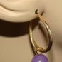 10m Violet Chalcedony INTERCHANGEABLE Earring Charms SS