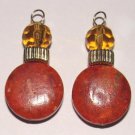 Amber Qt Sponge Coral INTERCHANGEABLE Earring Charms YG