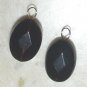 XLG DARK Smoky Quartz INTERCHANGEABLE Earring Charms YG