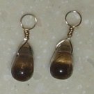 SMALL Smoky Quartz INTERCHANGEABLE Earring Charms YG