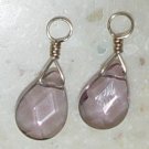 MD Lilac Amethyst INTERCHANGEABLE Earring Charms SILVER