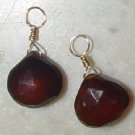 Chocolate Chalcedony INTERCHANGEABLE Earring Charms YG