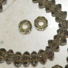 SMOKY Crystal INTERCHANGEABLE European LG Hole Beads(2)