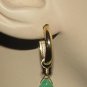 XMAS Green Chalcedony INTERCHANGEABLE Earring Charms YG