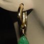 XMAS Green Chalcedony INTERCHANGEABLE Earring Charms YG
