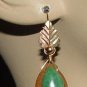 XMAS Green Chalcedony INTERCHANGEABLE Earring Charms YG