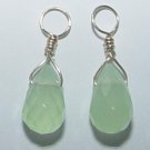 Small Light Jade INTERCHANGEABLE Earring Charms SS