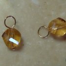 Twisted Citrine INTERCHANGEABLE Earring Charms YG or SS