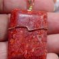 Large Fancy Sponge Coral SLIDE Pendant 14K Gold Filled
