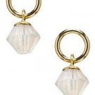 1/2" Sand Opal Swarovski Crystal INTERCHANGEABLE Earring Charms YG or SS