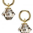 1/2" Golden Shadow Swarovski Crystal INTERCHANGEABLE Earring Charms YG or SS