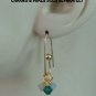 1/2" Palace Green Opal Swarovski Crystal INTERCHANGEABLE Earring Charms YG or SS