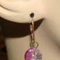 10mm Fucsia Pink Mix INTERCHANGEABLE Earring Charms Sterling Silver