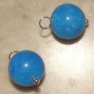 12mm Caribbean Blue INTERCHANGEABLE Earring Charms YG