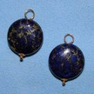 Fancy 15m Lapis INTERCHANGEABLE Earring Charms YG or SS