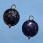 Fancy 15m Lapis INTERCHANGEABLE Earring Charms YG or SS