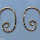 Small 15mm Fancy INTERCHANGEABLE Earring Wires 14K Yellow Gold Filled
