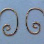 Small 15mm Fancy INTERCHANGEABLE Earring Wires 14K Yellow Gold Filled