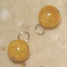 8mm Sunshine Citrine INTERCHANGEABLE Earring Charms SS