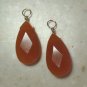 XL Red Aventurine INTERCHANGEABLE Earring Charms YG -SS