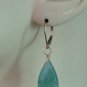 Large Green Faceted Aventurine INTERCHANGEABLE Earring Charms CHOICE of YG or SS