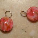 8mm Pink MOP INTERCHANGEABLE Earring Charms YG or SS