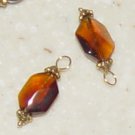 Fancy Amber Quartz INTERCHANGEABLE Earring Charms YG
