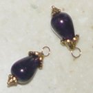 DARK Purple Amethyst INTERCHANGEABLE Earring Charms YG